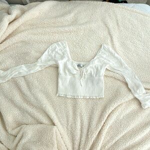 Hollister Long Sleeve Crop Top XS